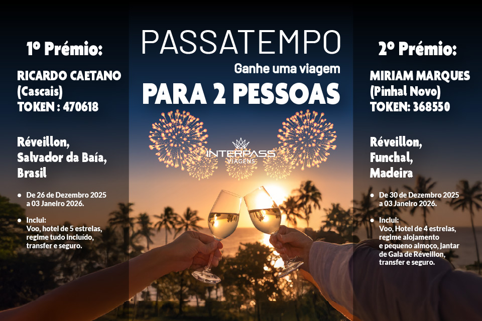 VENCEDORES PASSATEMPO  - CHEGOU A HORA DE VIAJAR